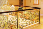 Gold Color Indoor Stair Handrail