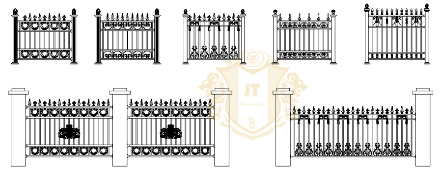 Aluminum Fence Panel Designs